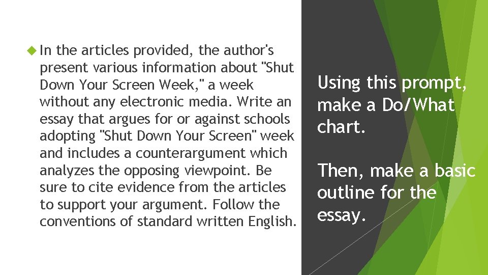  In the articles provided, the author's present various information about "Shut Down Your