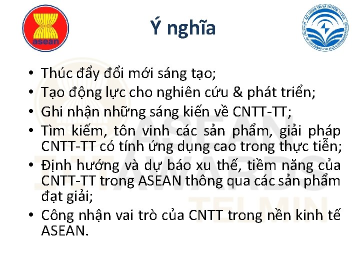 Ý nghĩa Thúc đẩy đổi mới sáng tạo; Tạo động lực cho nghiên cứu