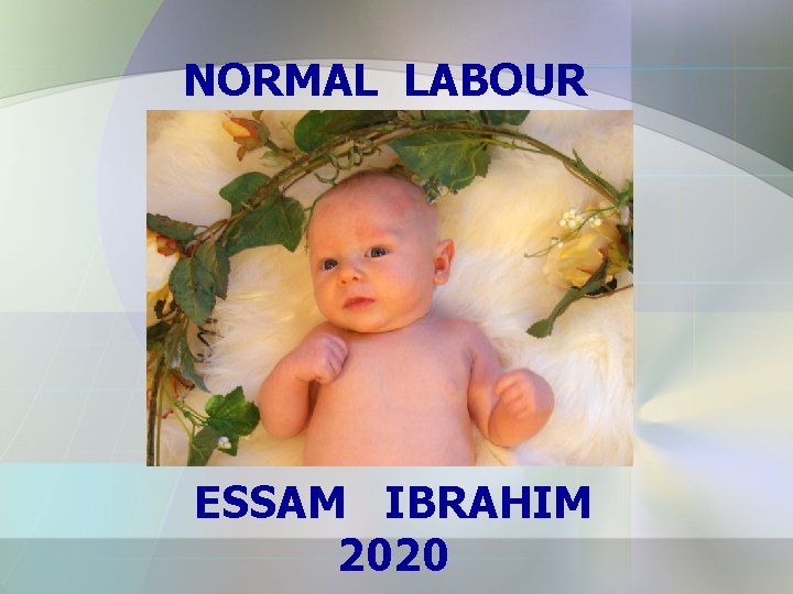 NORMAL LABOUR ESSAM IBRAHIM 2020 