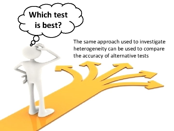 Which test is best? The same approach used to investigate heterogeneity can be used