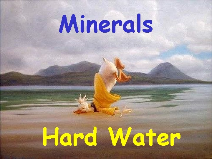 Minerals Hard Water 