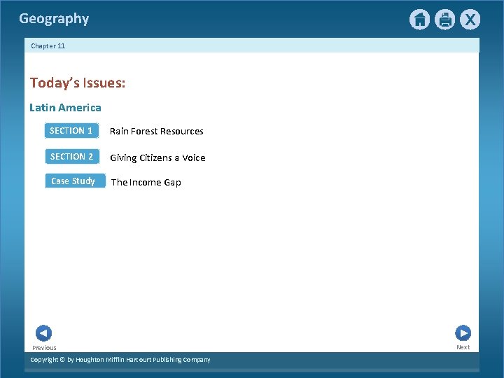 Geography Chapter 11 Today’s Issues: Latin America SECTION 1 Rain Forest Resources SECTION 2