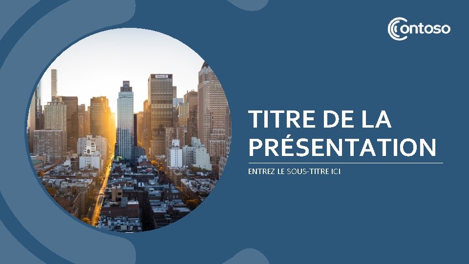 TITRE DE LA PRÉSENTATION ENTREZ LE SOUS-TITRE ICI 