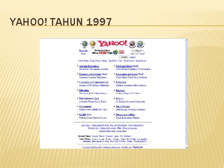 YAHOO! TAHUN 1997 