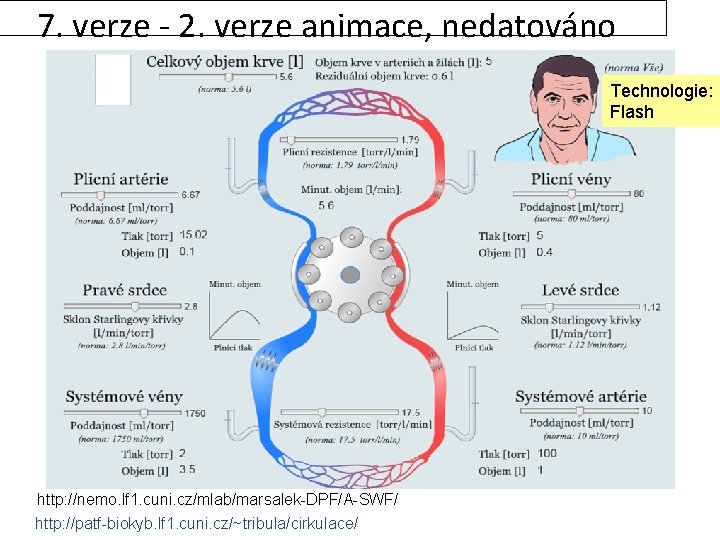 7. verze - 2. verze animace, nedatováno Technologie: Flash http: //nemo. lf 1. cuni.