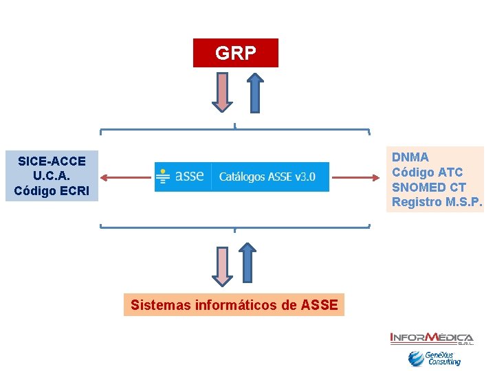 GRP DNMA Código ATC SNOMED CT Registro M. S. P. SICE-ACCE U. C. A.