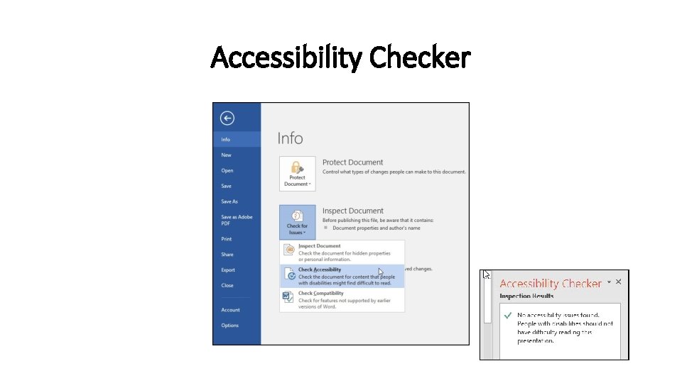 Accessibility Checker 