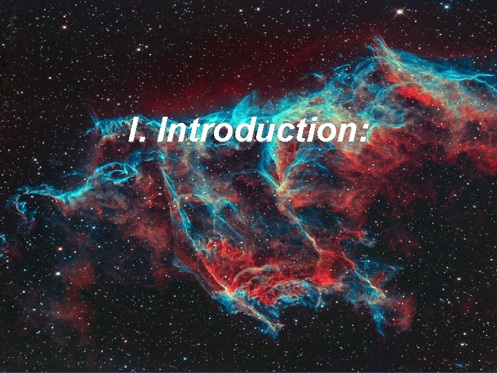 I. Introduction: 