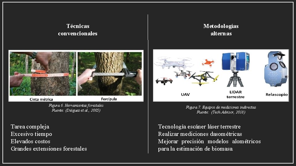 Técnicas convencionales Figura 6. Herramientas forestales Fuente: (Diéguez et al. , 2005) Tarea compleja