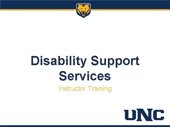 Disability Support Services Instructor Training 