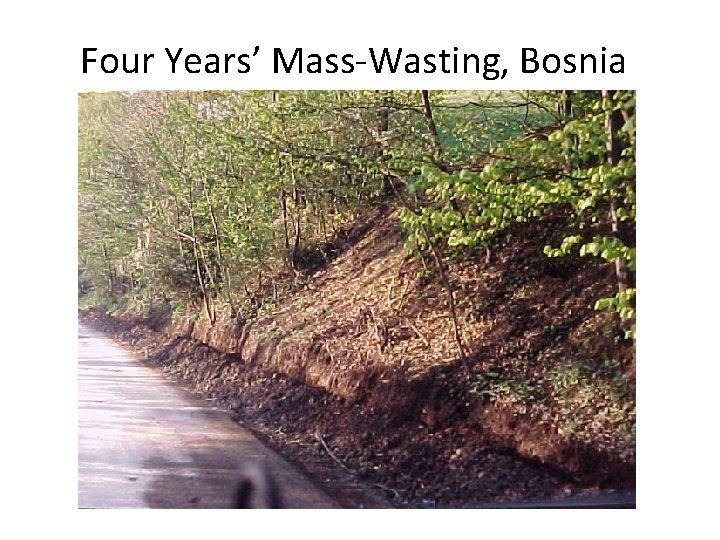 Four Years’ Mass-Wasting, Bosnia 