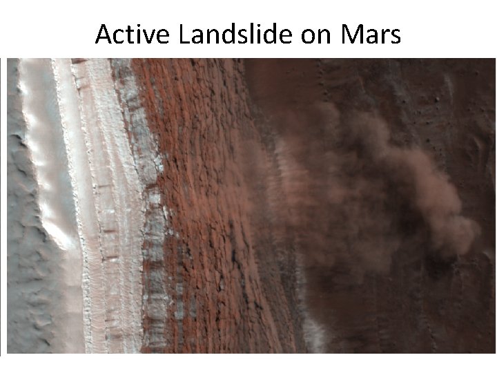 Active Landslide on Mars 