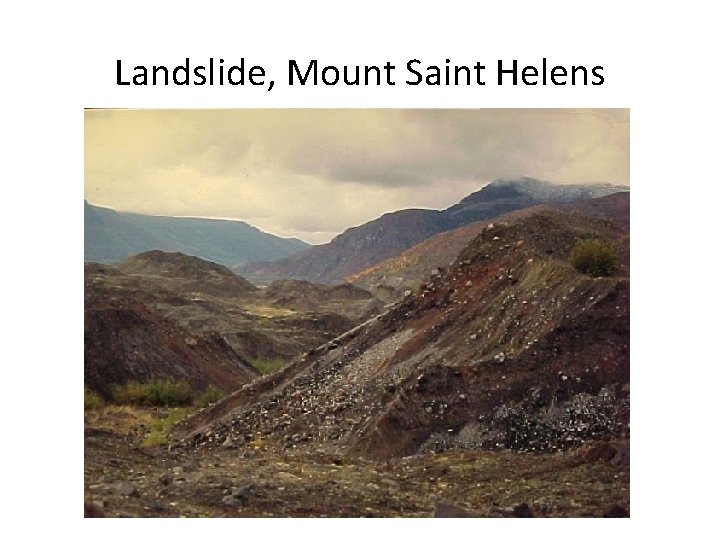 Landslide, Mount Saint Helens 