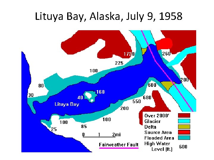 Lituya Bay, Alaska, July 9, 1958 
