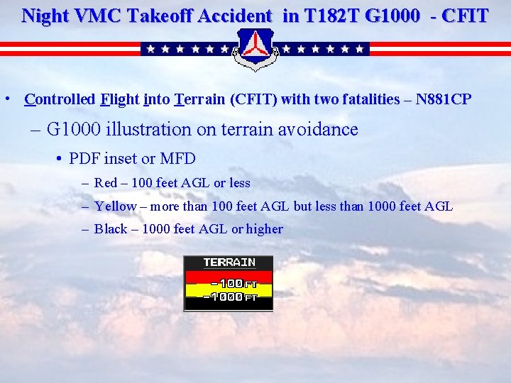 Night VMC Takeoff Accident in T 182 T G 1000 - CFIT • Controlled