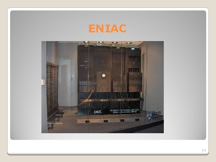 ENIAC 13 