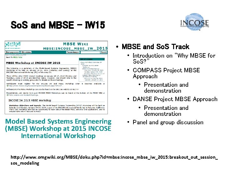 So. S and MBSE - IW 15 • MBSE and So. S Track Model