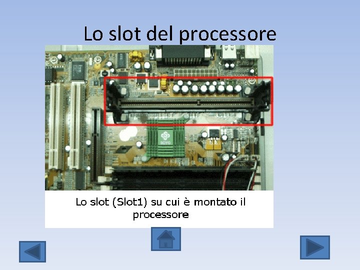 Lo slot del processore 