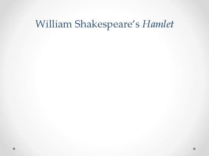 William Shakespeare’s Hamlet 