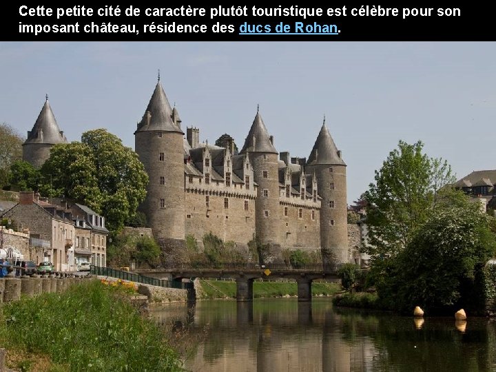 Cette petite cité de caractère plutôt touristique est célèbre pour son imposant château, résidence