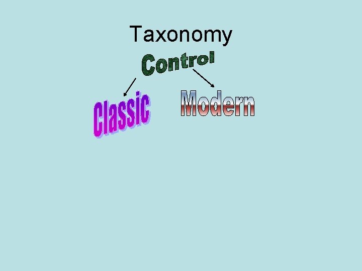 Taxonomy 