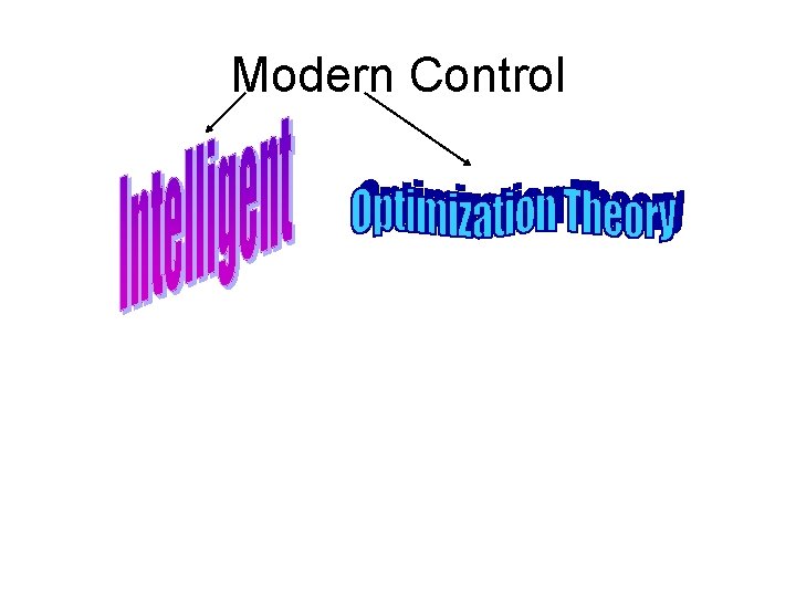 Modern Control Modern Control