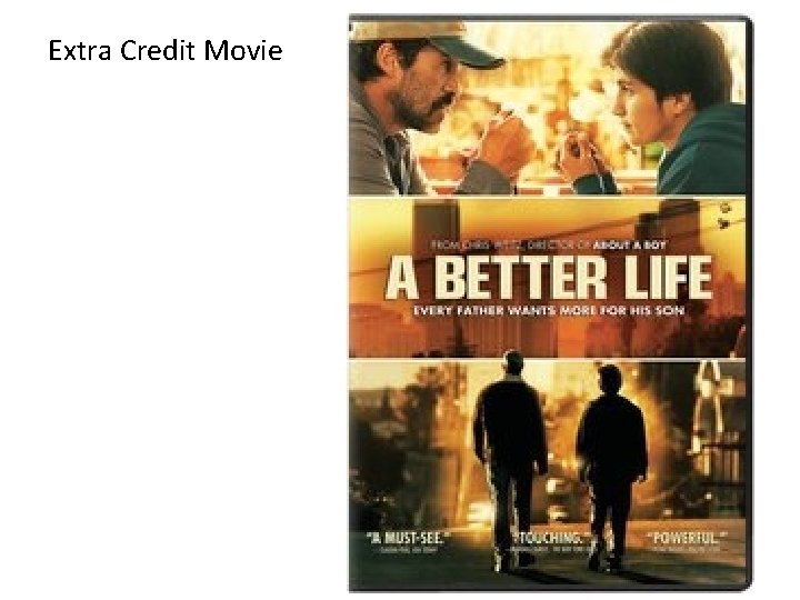 Extra Credit Movie Extra Credit Movie