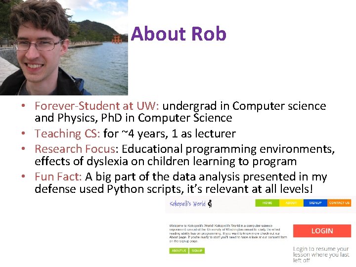 Introduction to Data Programming CSE 160 University of