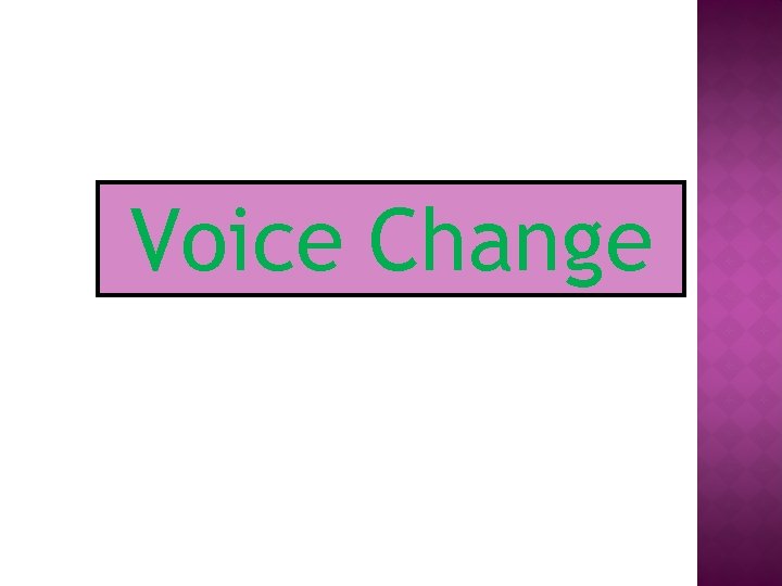 Voice Change 