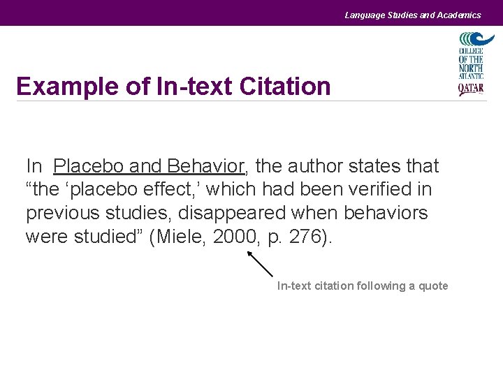 Language Cit Examples Language Studies and Academics Research Documenting your research