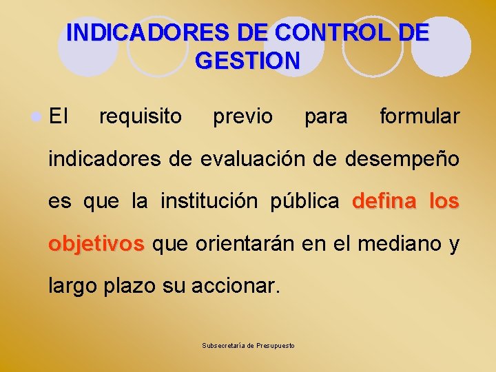 INDICADORES DE CONTROL DE GESTION l 1 2