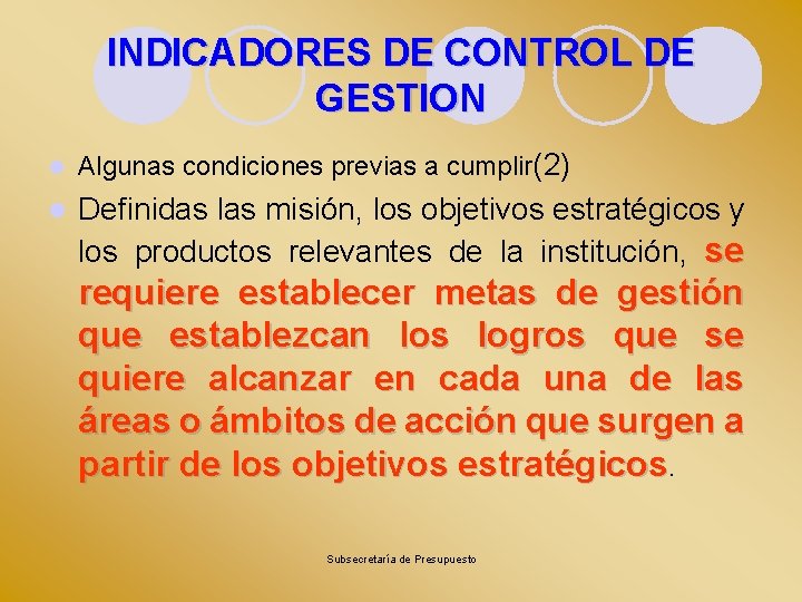 INDICADORES DE CONTROL DE GESTION l 1 2