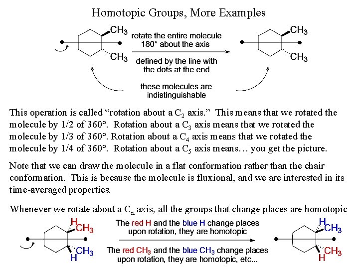 Homotopic Groups, More Examples This operation is called “rotation about a C 2 axis.