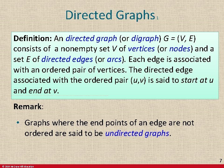 Graphs EECS 1019 Discrete Math for CS Prof