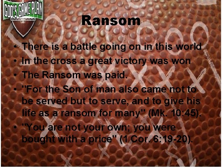 Ransom • • There is a battle going on in this world In the