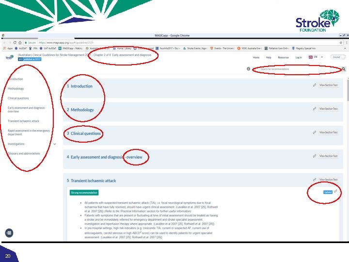 Clinical Guidelines for Stroke Management Justine Watkins National