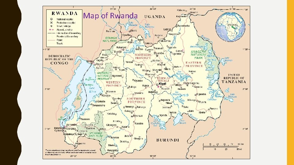 Map of Rwanda 