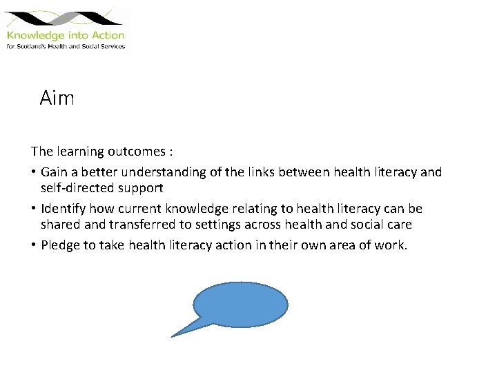 Aim The learning outcomes : • Gain a better understanding of the links between