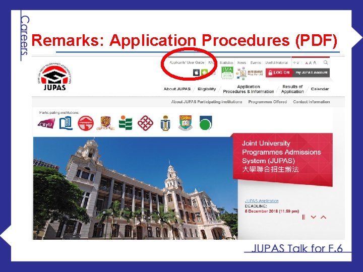 Remarks: Application Procedures (PDF) 