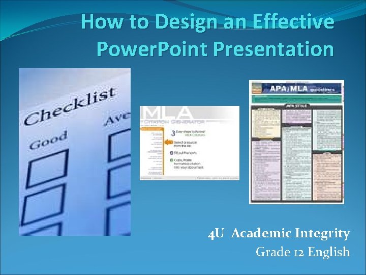 How to Design an Effective Power Point Presentation