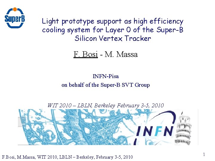 Light prototype support as high efficiency cooling system for Layer 0 of the Super-B