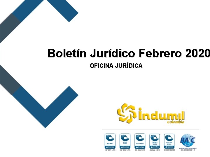 Boletín Jurídico Febrero 2020 OFICINA JURÍDICA 