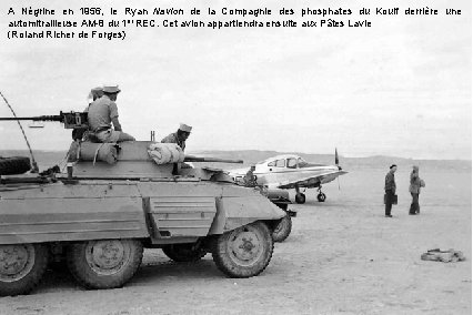 A Négrine en 1956, le Ryan Navion de la Compagnie des phosphates du Kouif