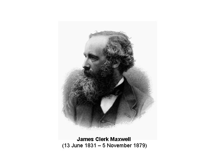 James Clerk Maxwell (13 June 1831 – 5 November 1879) 