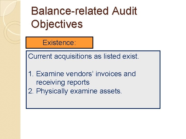 Design and perform audit tests of property plant