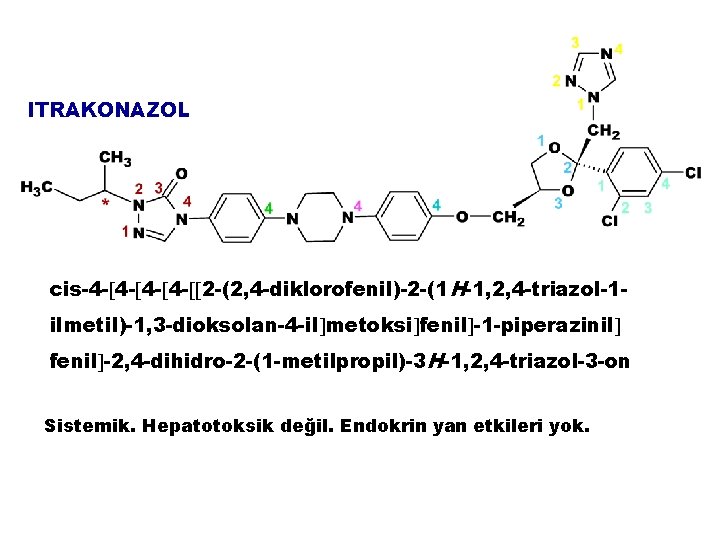 ITRAKONAZOL cis-4 - 4 - 2 -(2, 4 -diklorofenil)-2 -(1 H-1, 2, 4 -triazol-1