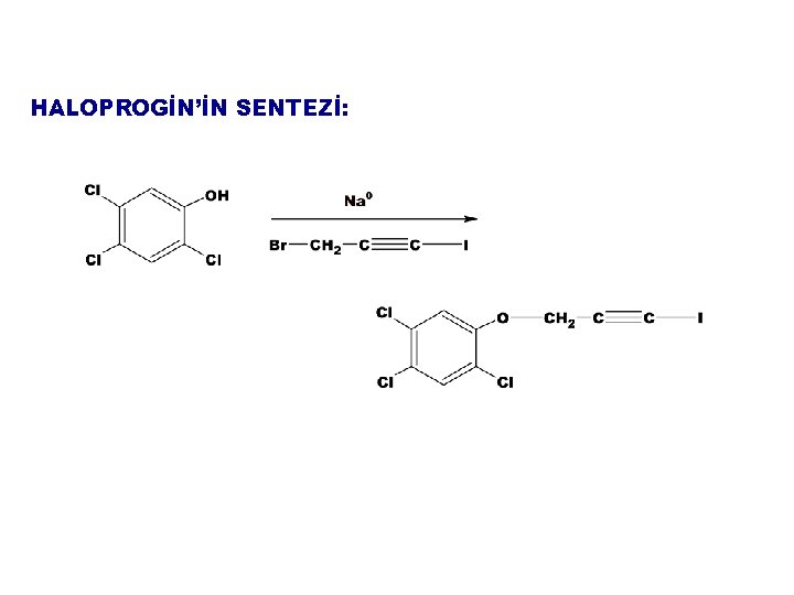 HALOPROGİN’İN SENTEZİ: 