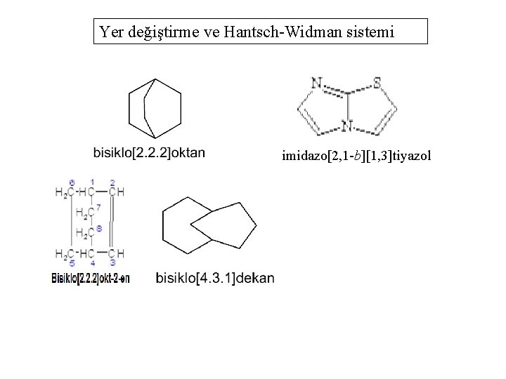 Yer değiştirme ve Hantsch-Widman sistemi imidazo[2, 1 -b][1, 3]tiyazol 