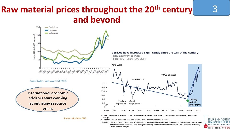 Raw material prices throughout the 20 th century and beyond International economic advisors start