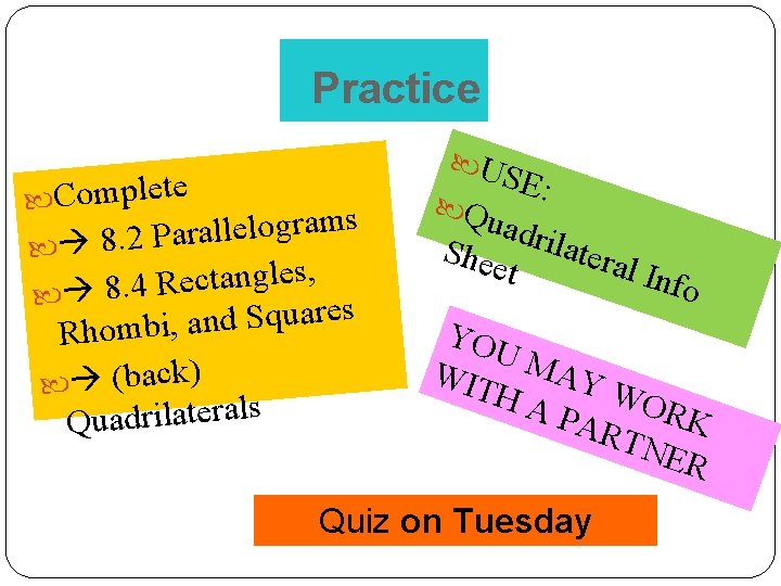 Practice Complete s m a r g o l e l l a 8.